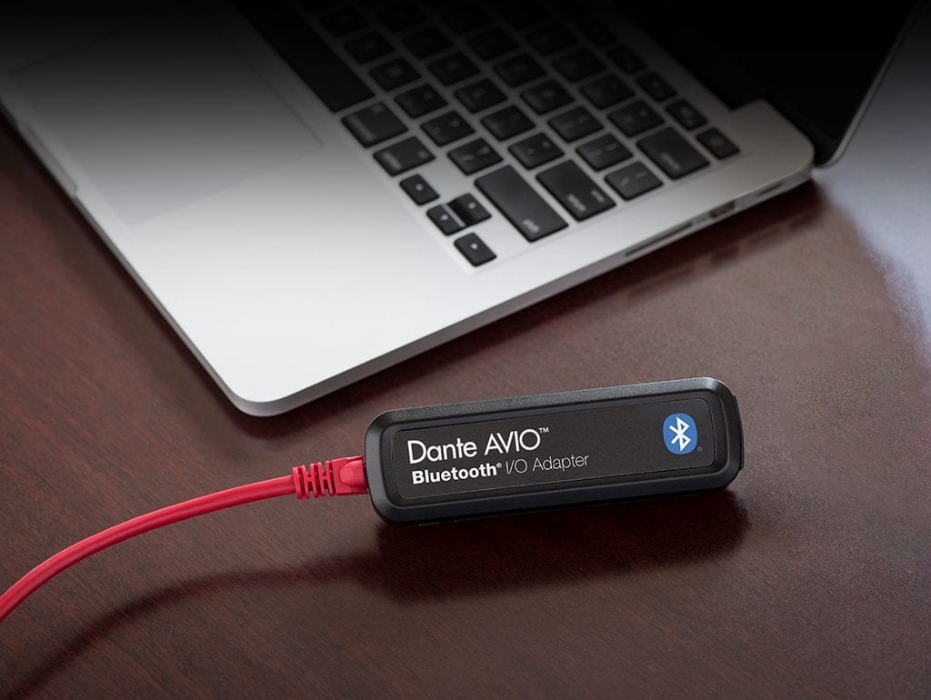 Adaptadores de red Dante para Bluetooth y USB-C, conectividad plena
