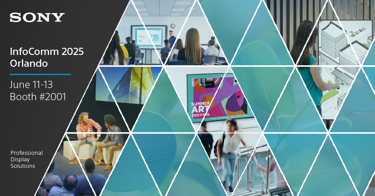 La amplia gama de soluciones de visualización profesional de Sony Electronics para crear conexiones en InfoComm 2025 